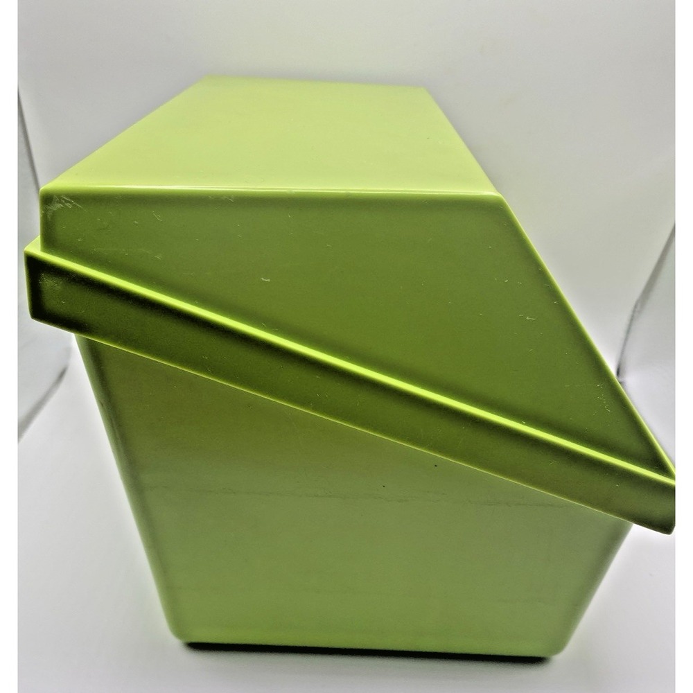 Vintage Betty Crocker Recipe Card Library File Box Green Apple/Avocado BOX ONLY - Picture 5 of 8